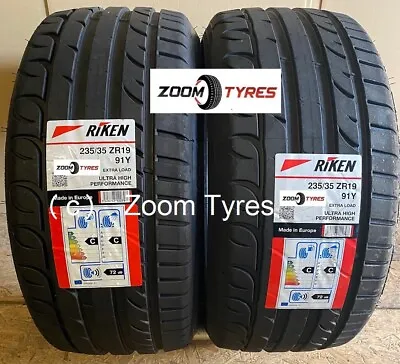 2 X 235 35 19 Riken 91y Made By Michelin Tyres Xl Ultra High Performance 2353519 • $248.73