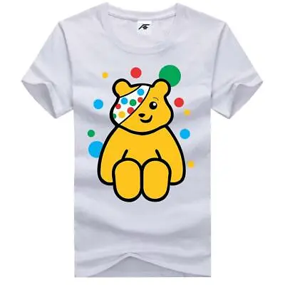 Men Children In Need Logo Printed T-Shirts Short Sleeve Crew Neck Casual Wear • £9.99