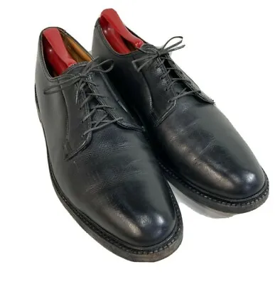 $49 • Buy VTG Florsheim Imperial Black 92611 V Cleat 5 Nail Plain Toe Shoes - Men's 11C