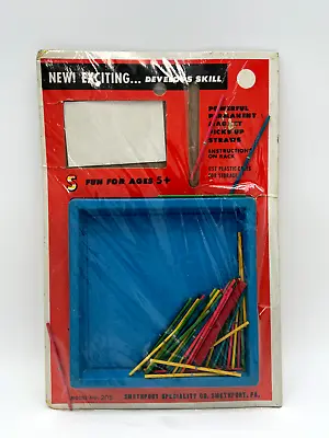 Vintage Smethport Speciality Co. Magnet Pick Up Straws Sticks Toy Game No. 205 • $25.94