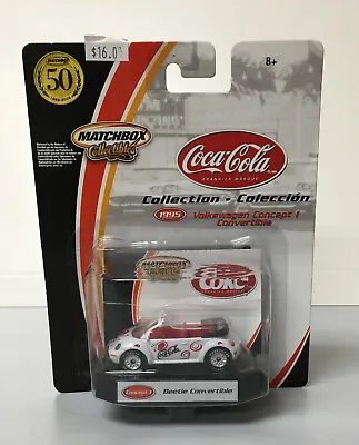 2001 Matchbox Coca-Cola Collection 1995 Volkswagen Concept 1 Beetle Convertible • $16