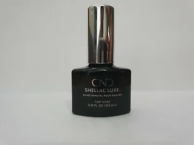 £7.15 • Buy CND Shellac Nail Polish Top Coat - LUXE - 12.5ml - With Box Free And Fast P + P