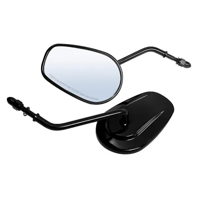 Black L & R Rear View Mirrors For Harley Road King Touring XL 883 SPORTSTER New • $22.99