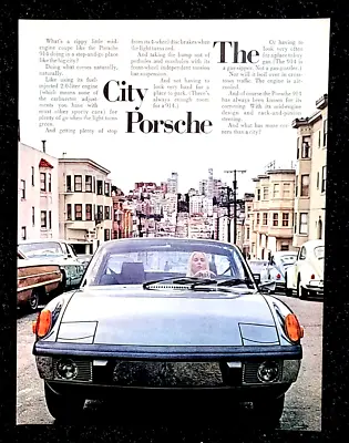 Original Porsche 914 Vintage 1973 Print Ad • $9.25