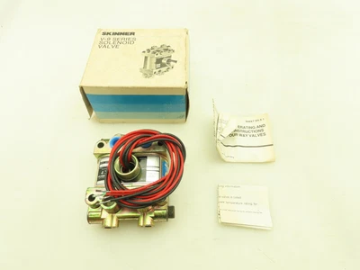 $99.99 • Buy Honeywell Skinner V955LB2075 Solenoid Valve 4-Way NO/NO 120V 75 PSI 1/4  NPT