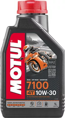 MOTUL 7100 4T 10W-30 Full-Synthetic 4-Stroke Engine Oil 1L • $27.82