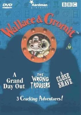 Wallace And Gromit: A Grand Day Out/Wrong Trousers/A Close Shave DVD (2003) Bob • £2.26