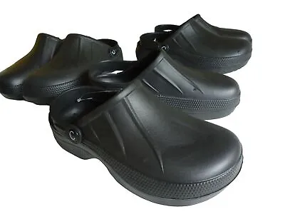 Mens Light-weight Slip On Garden Clog Chef Shoes Sandals Slippers - Fac Seconds • £16
