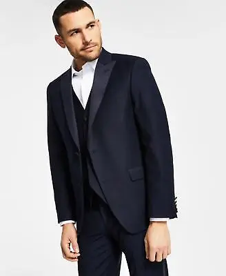 Alfani Mens Slim Fit Navy Tuxedo Jacket Size 44L • $36.92