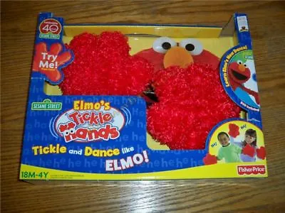 Sesame Street Elmo's Tickle Hands W/ DVD Fisher-Price 2 Gloves NEW • $49.99