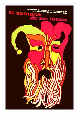 Cuban Movie Poster WEEK Of Crazies Expressionism Art.La Semana De Los Locos! • $18.99