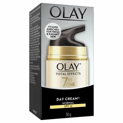 $19.50 • Buy Olay Total Effects Face Cream Moisturiser Normal SPF 15 50g VITAMIN ENRICHED