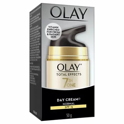 Olay Total Effects Face Cream Moisturiser Normal SPF 15 50g VITAMIN ENRICHED • $19.50