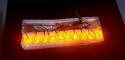 2 Strings Mini Jack O'Lantern Halloween Lights Battery Operated Tested Vin 1993 • $22.09