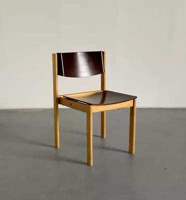 1 Of 8 Mid-Century Bentwood Dining Chairs In The Style Of Roland Rainer 1970s • $185