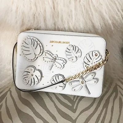 Nwt Michael Kors Jet Set Large East West Cross Body White 35t8gttc3l • $165