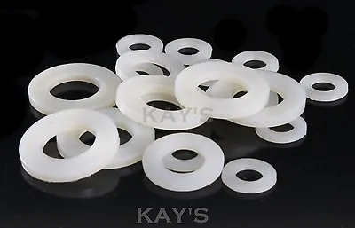 £0.99 • Buy Nylon Washers Form A Flat Plastic Washer M2.5,m3,m4,m5,m6,m8,m10,m12,m16,m20