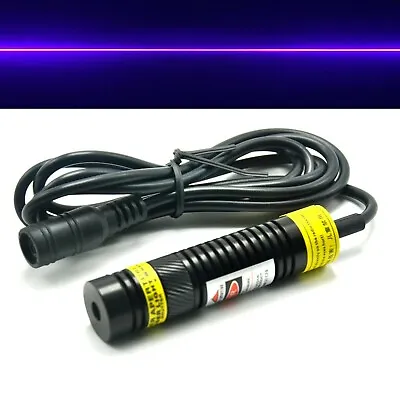 Focusable Violet/Blue 405nm 200mW Line 5V Laser Diode Module 16x68mm • £27.96