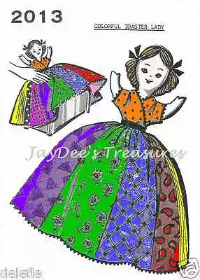 2013 Patchwork Quilt Toaster Cover Lady Pattern Girl Vintage Mail Order • $9.99