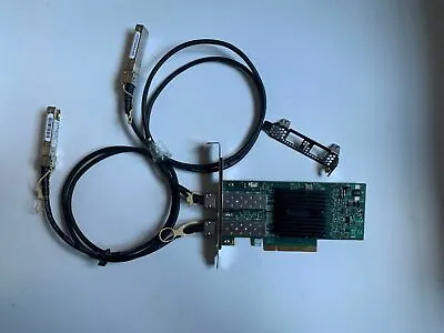 Mellanox MNPH29D-XTR ConnectX-2 Dual Port 2x SFP+ Network NIC 10Gb 2x SFP Kabel • $39.88