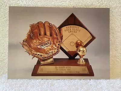 COOL Roger Maris 1960 Gold Glove Award Postcard New York Yankees NICE-LOOK! • $9.99