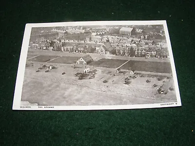 Vintage Postcard Walmer Aerial View The Strand Church Town Deal Kent • £2.25