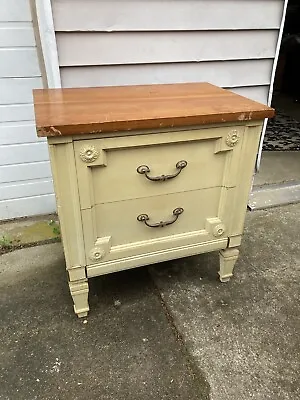 $49.99 • Buy Vintage French Bisque Bassett Furniture Nightstand Dante Collection