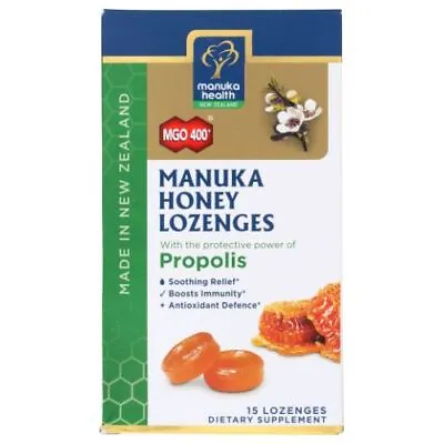 Honey & Propolis Lozenges 15 Count By Manuka Health • $9.69