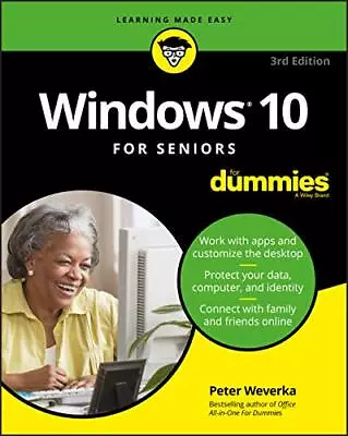 Windows 10 For Seniors For Dummies 3rd Edi... Weverka • $38.70