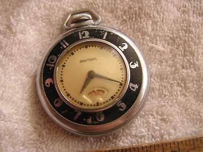Antique Sentinel E. Ingraham Co. Bristol Conn Pocket Watch  • $74.95