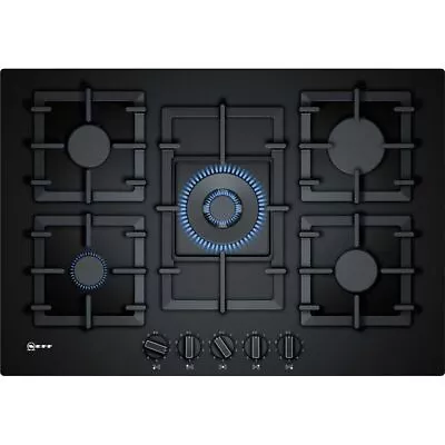 NEFF T27CS59S0 N70 Built In 75cm 5 Burners Black Gas Hob • £669