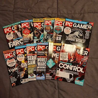 PC Gamer Magazine Lot Complete 2018 Iss. 300-311 12 Total • $30