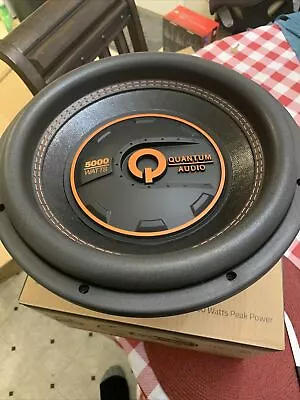 QUANTUM Audio QW5000-12D4 12  5000W DUAL 4Ω COIL SUBWOOFER New Free Shipping • $269