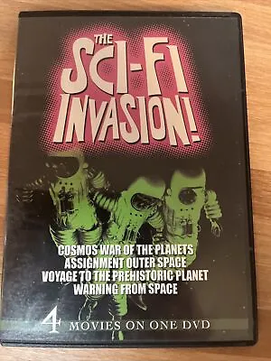 The Sci-Fi Invasion! DVD 4 Movies USA USED DIsc Tested Aliens UFOs Outer Space • $9