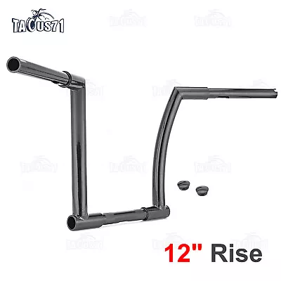 Fit Harley 94+ Road King FLHR Mini Ape Z Bar Rise 12  Monkey Bagger Handlebar • $104.29