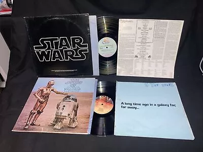 Star Wars 2 LP Orig US Lot:A New Hope W/ Insert Double AlbumThe Story Of W/Book • $19.99