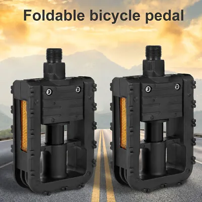 1 Pair Bike Pedals Anti-slip Bicycle Pedals Folding Mountain Bike Pedals CV • $16.19