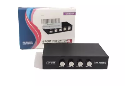 4 Port USB 2.0 4x1 MANUAL USB SWITCH BOX • $12.99