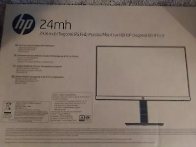 HP 24mh FHD Monitor With 23.8-Inch IPS Display (1080p)-Built-In Speaker 1D0J9AA • $120