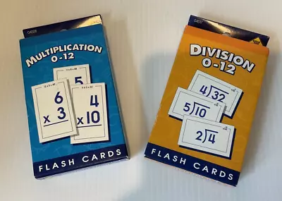 Lot Of 2 Multiplication & Division Flash Cards School Zone 🐠 • $6.99