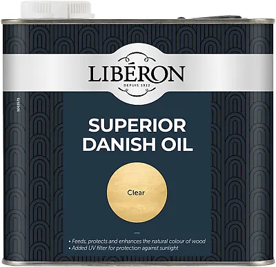 Liberon Superior Danish Oil 2.5 Litre Protects & Provides A Satin To Gloss Sheen • £36.17