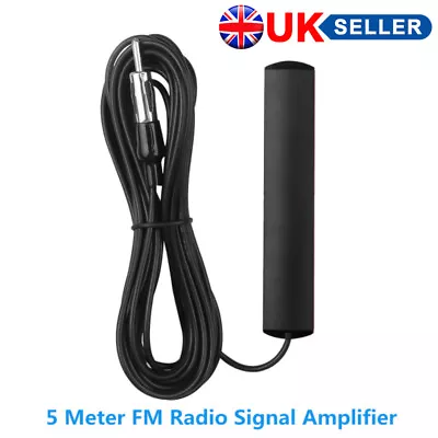 5M Car Interior Mount Hidden Amplified Antenna Electronic Radio AM/FM Aerial P • £4.06