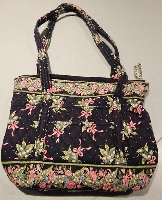 Vera Bradley Pink Ribbon Breast Cancer Retired NEW HOPE Villager Zipper Tote  • $12.50