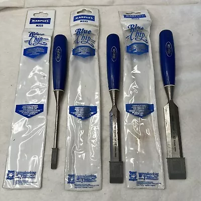 Three Marples Blue Chip Bevel Edge Chisels  • £27.99