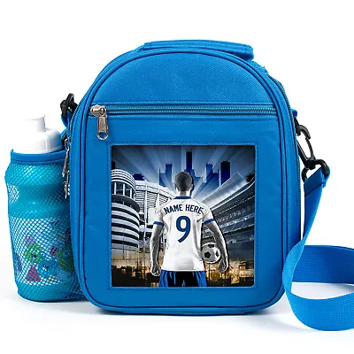 £14.95 • Buy Personalised Madrid Lunch Bag Boys School Snack Childrens Football AF109