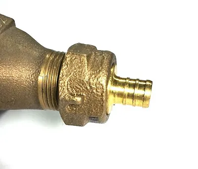 5/8  PEX Water Meter Coupling LEAD FREE Brass 5/8  Swivel Nut X 1/2  Pex Barb • $9.95