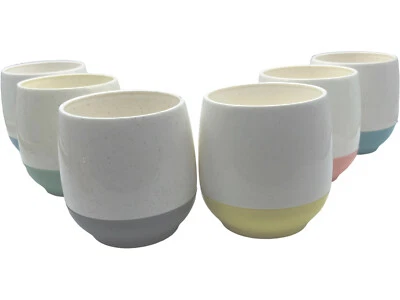 $15.29 • Buy Bopp-Decker Vtg Vacron Cups 6 Pc Set MCM Vacuum Tumblers Various Pastel Bottoms