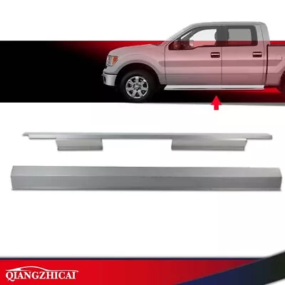Outer Rocker Panels Fit For 2009-2014 Ford F-150 4 Door Crew Cab Replacement • $48.66