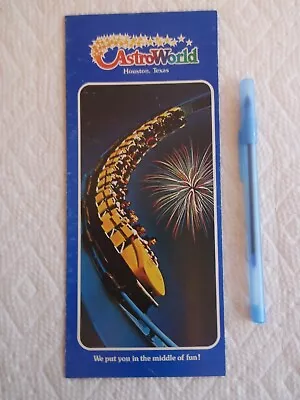 Astroworld Houston Texas 1979 Park Brochure New Greezed Lightnin' Vintage Rare • $24.95