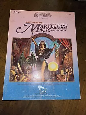 D&D Supplement AC4 THE BOOK OF MARVELOUS MAGIC TSR 9116 Vintage 1985 • $9.95